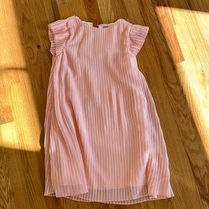Girls Size 10 BCBG Girls Flutter Sleeve Dress in Peachy Pale Pink